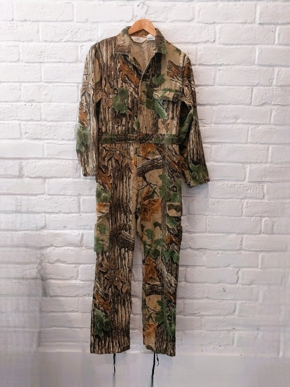 Vintage Red Head Coveralls Mens Small Realtree Camo Hunting 90s Made in USA